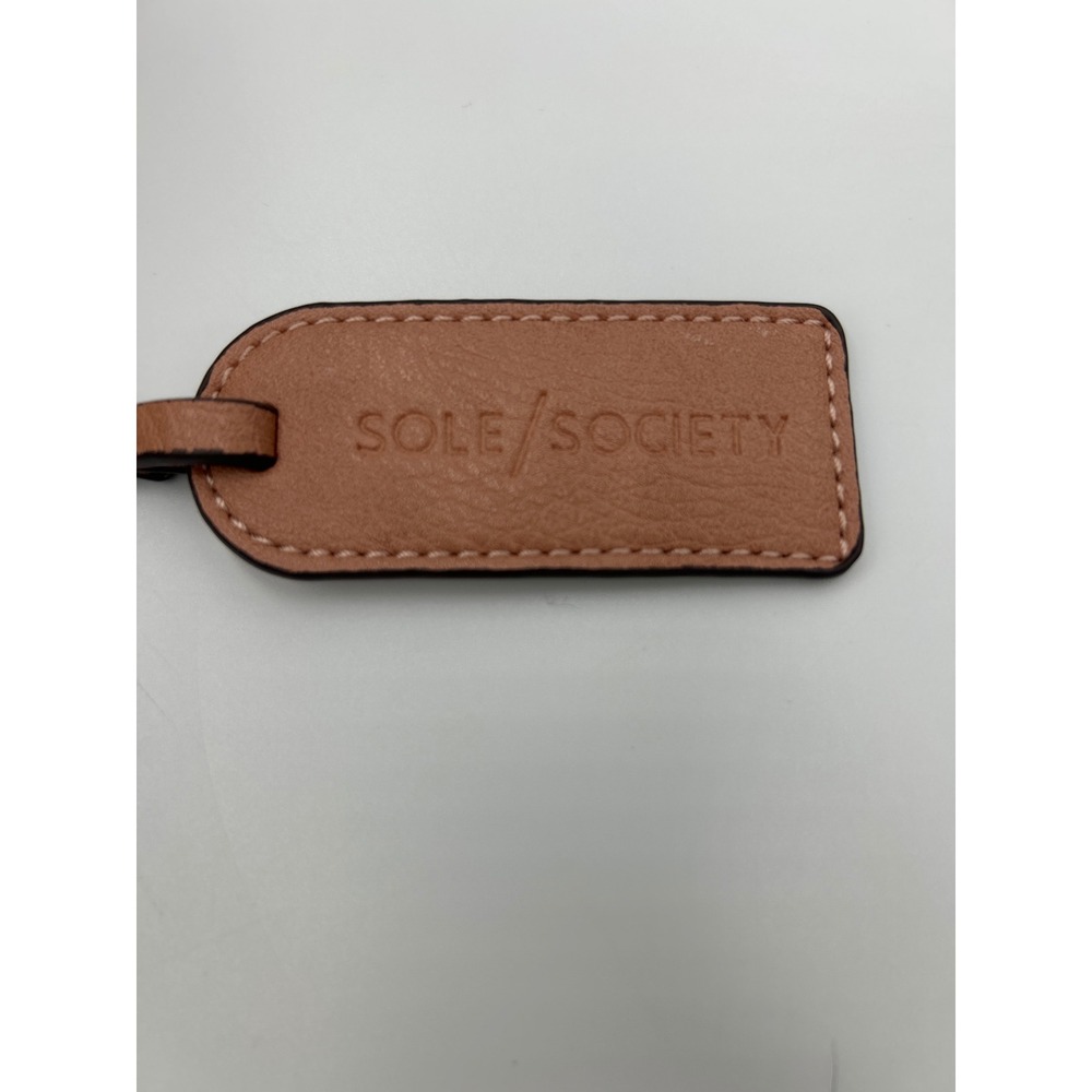 Sole Society Cassi Dusty Rose Pink Whipstitch‎ Vegan Leather Crossbody Satchel - Picture 10 of 10